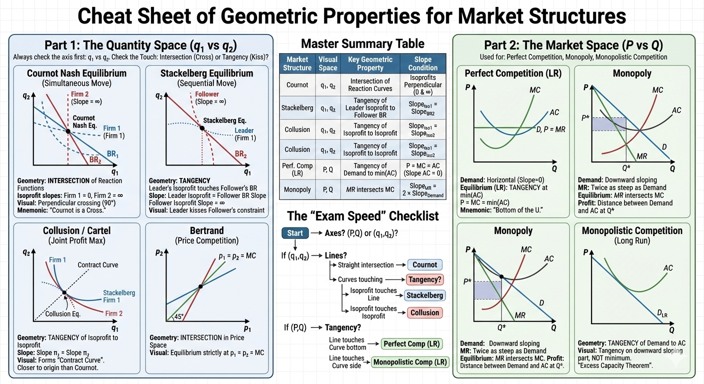 Market Structures Cheat Sheet