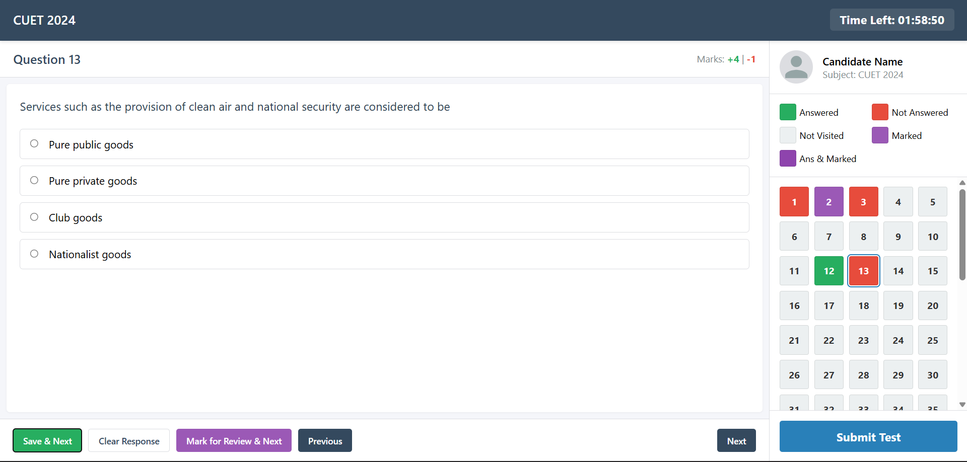 CBT Platform Interface